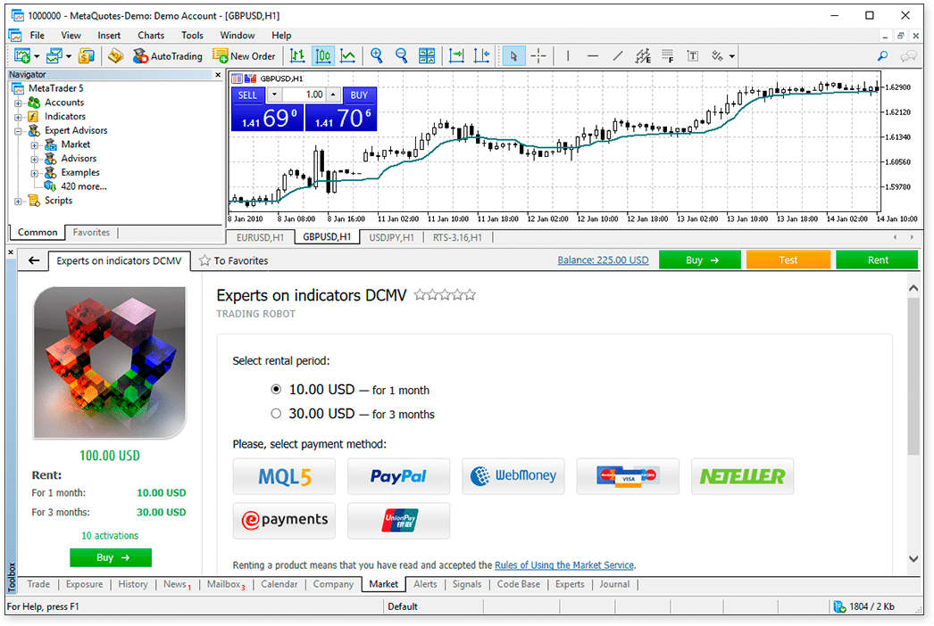 метатрейдер 5 онлайн для Mac OS